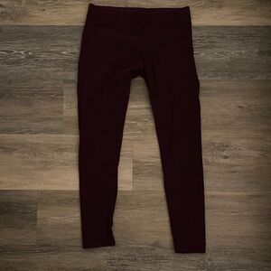 aerie burgundy leggings